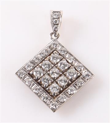 Brillant Anhänger in Rautenform zus. ca. 1,80 ct - Jewellery and watches