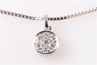Diamant Anhänger an Halskette - Schmuck und Uhren