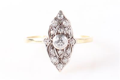Diamant Damenring zus. ca. 0,35 ct - Gioielli e orologi