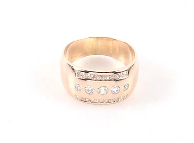 Diamant Ring zus. ca. 0,85 ct - Jewellery and watches