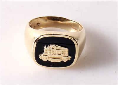 Onyx Herrenring "Staatsoper Wien" - Gioielli e orologi