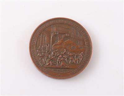 Medaille "Den Freiheitskämpfern des Jahres 1848, Die österr. Socialdemokratie 1898" - Jewellery and watches