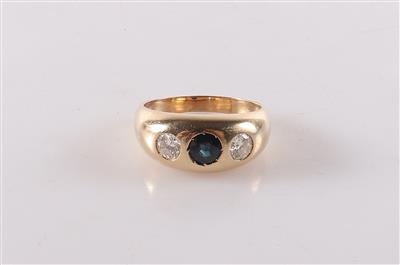 Brillant Saphir Ring - Schmuck und Uhren