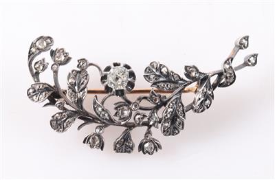 Diamant Blütenbrosche - Jewellery and watches