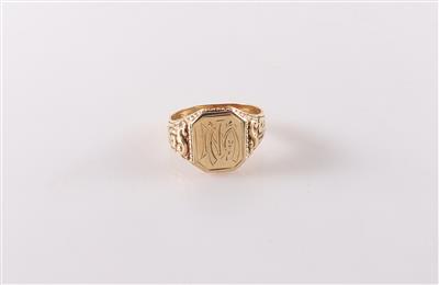 Ring mit Monogram "WN" - Jewellery and watches