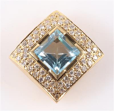 Topas (beh.) Diamant Anhänger - Gioielli e orologi