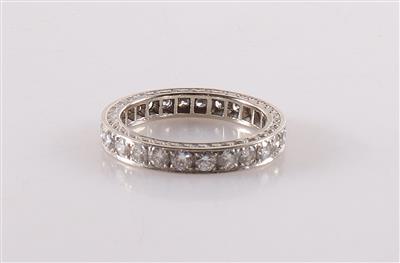 Brillant Memoryring zus. ca. 1,30 ct - Jewellery and watches