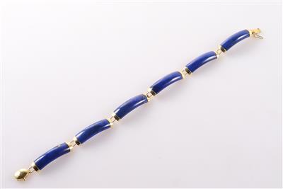 Lapis Lazuli (beh.) Armkette - Klenoty a Hodinky