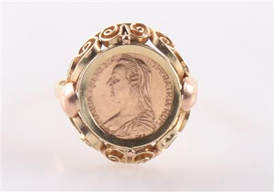 Medaillen Ring "Maria Theresia" - Klenoty a Hodinky
