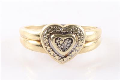 Diamant Damenring "Herz" - Jewellery and watches