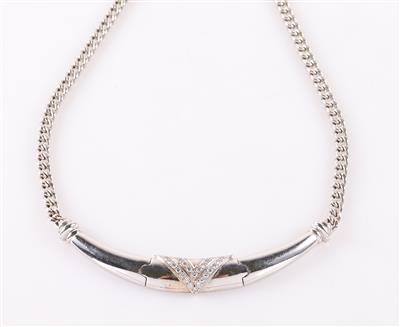 Brillantcollier zus. ca. 0,50 ct - Gioielli e orologi