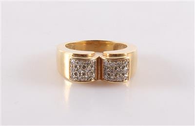 Brillant Diamant Damenring zus. ca. 0,35 ct - Jewellery and watches