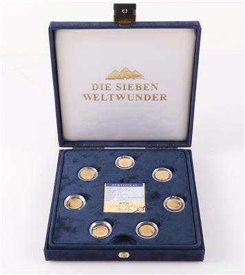 Münzsammlung "Die sieben Weltwunder der Antike und Neuzeit" (14) - Jewellery and watches