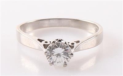 Brillantsolitär, 0,58 ct (grav.) - Jewellery and watches