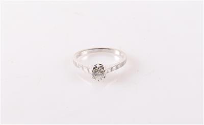 Brillantsolitärring ca. 0,35 ct - Schmuck und Uhren