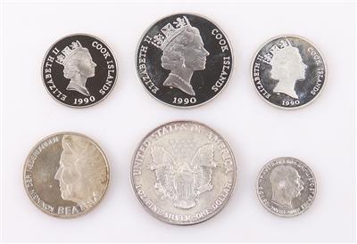 Konvolut Silbermünzen (6) - Schmuck und Uhren