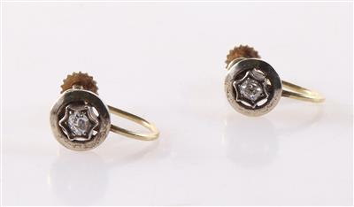 Diamant Ohrringe mit Schraubpatent - Jewellery, Works of Art and art