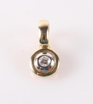 Brillantanhänger ca. 0,20 ct - Jewelry and watches