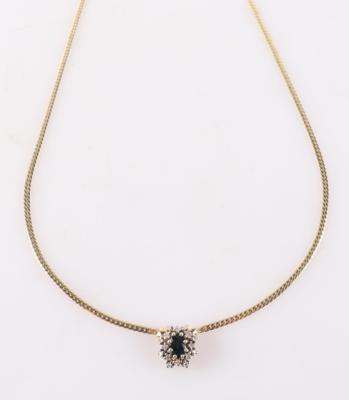 Diamant Saphir Collier - Šperky a hodinky