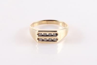 Brillantring zus. ca. 0,15 ct - Schmuck und Uhren