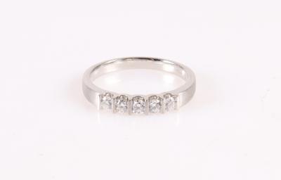 Brillant Damenring zus. ca. 0,40 ct - Herbstauktion, Schmuck und Uhren