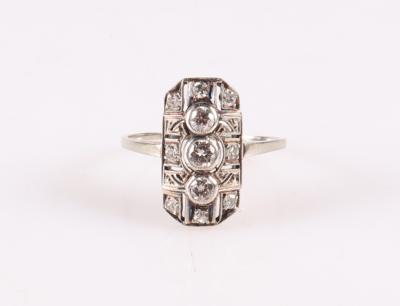 Brillant/Diamant Damenring zus. ca. 0,60 ct - Podzimní aukce, šperky a hodinky
