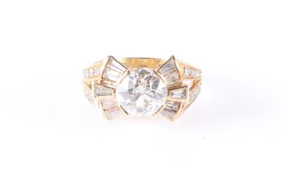 Brillant Diamant Damenring zus. ca. 3,00 ct - Podzimní aukce, šperky a hodinky