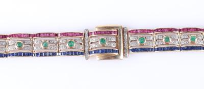 Brillant Farbstein Armband - Podzimní aukce, šperky a hodinky