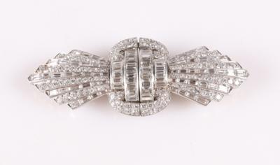 Exquisite wandelbare Brillant/Diamant Brosche/Clip zus. 6,50 ct - Autumn Auction, Jewellery and Watches