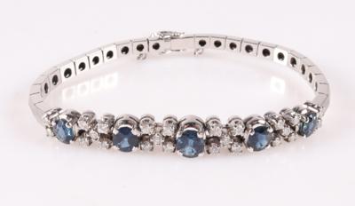 Saphir Brillant Armband - Autumn Auction, Jewellery and Watches