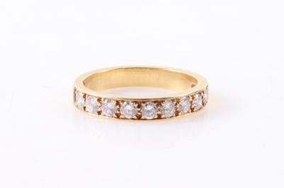 Brillant Memoryring zus. ca. 0,80 ct - Klenoty a Hodinky