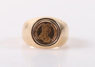 Medaillen Ring "Maria Theresia" - Schmuck und Uhren