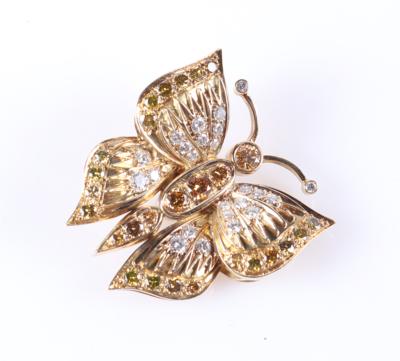 Brillant Anhänger zus. ca. 2,25 ct "Schmetterling" - Jewellery and watches