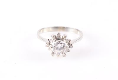 Brillant Diamant Damenring zus. ca. 0,75 ct - Schmuck und Uhren