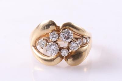 Brillantring zus. ca.1,00 ct - Schmuck und Uhren