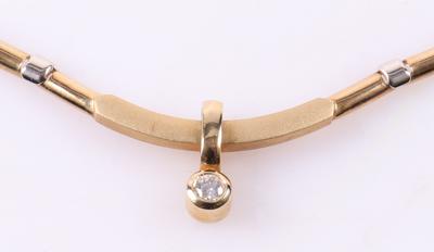 Brillantsolitär Collier - Jewellery and watches