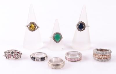 Ring-Konvolut (8) - Jewellery and watches