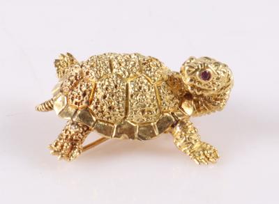 Rubin Brosche "Schildkröte" - Jewellery and watches