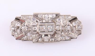 Diamantbrosche zus. ca. 1,60 ct - Schmuck und Uhren