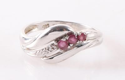 Rubin Diamant Damenring - Šperky