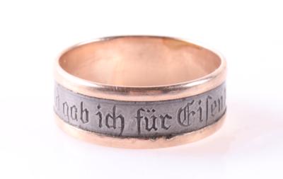 Ring "Gold gab ich für Eisen 1914" - Schmuck und Uhren