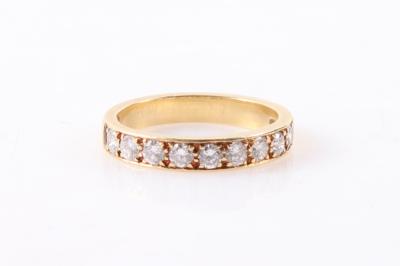 Brillant Memoryring zus. ca. 0,80 ct - Jewellery and watches