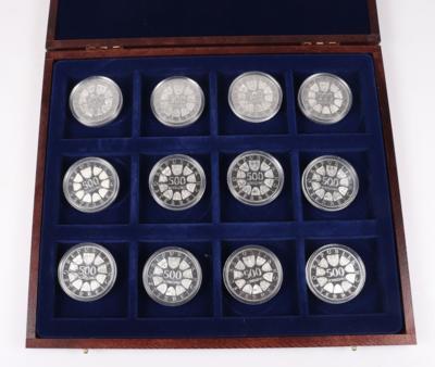 Konvolut Silbermünzen ATS 500,-- (12) - Schmuck und Uhren