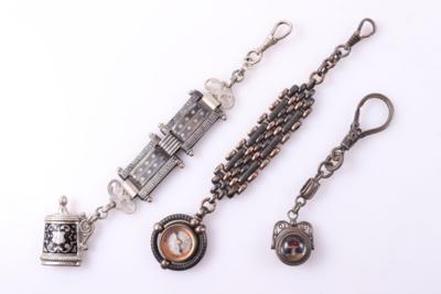 2 Chatelaine/1 kurze Kette (3) - Wrist watches and pocket watches