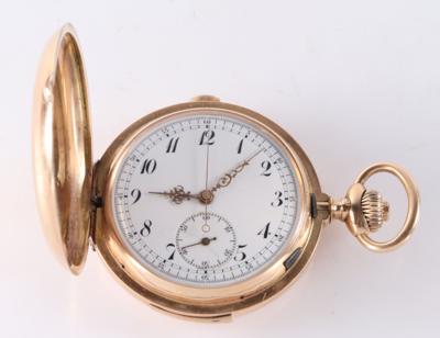 A. Lugrin SA Taschenuhr Chronograph mit Minutenrepetition, Carillon - Armband- und Taschenuhren