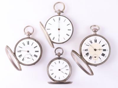 Konvolut 4 Taschenuhren - Wrist watches and pocket watches