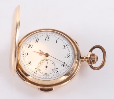 Taschenuhr mit Chronograph und Viertelstundenrepetition - Armband- und Taschenuhren