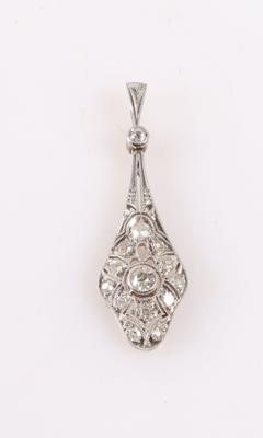 Diamant Anhänger zus. ca. 0,40 ct - Vánoční aukce šperků a hodinek