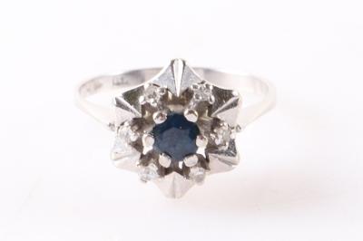 Diamant Saphir Ring - Schmuck und Uhren