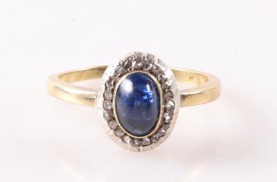 Saphir Diamant Damenring - Antiques, art and jewellery